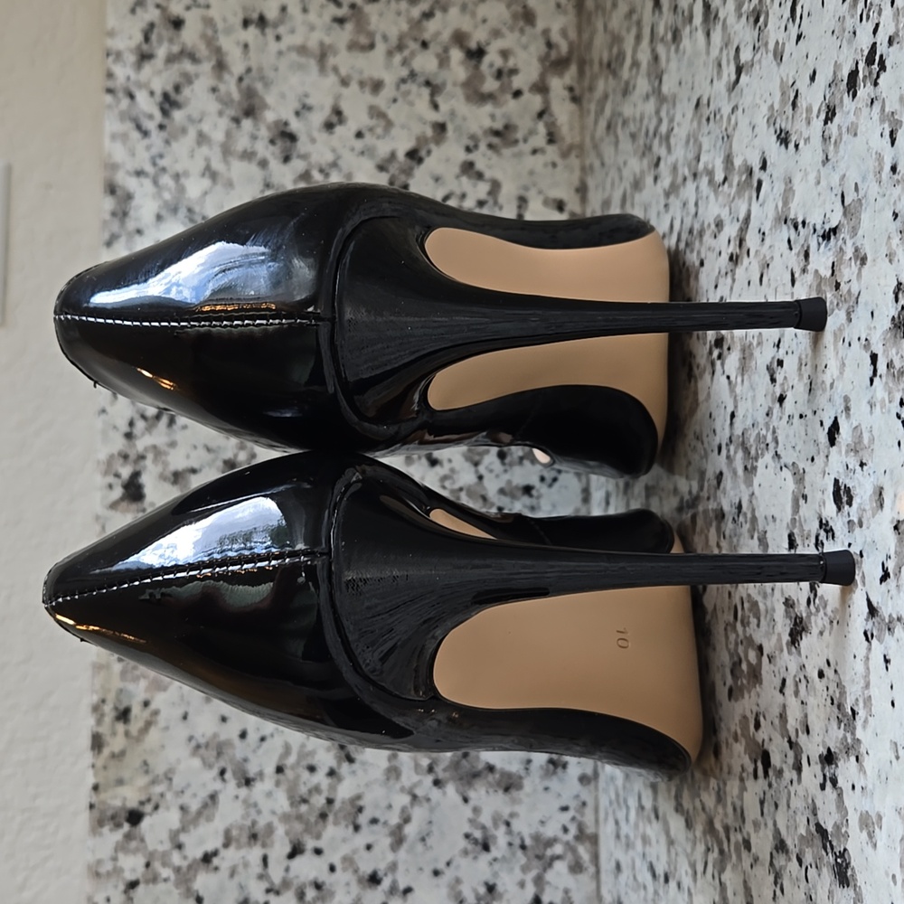 Elegant Black Shofoo Stiletto Heels - Picture 8 of 11